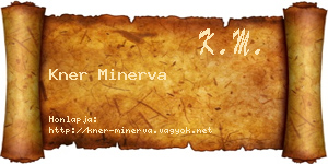 Kner Minerva névjegykártya